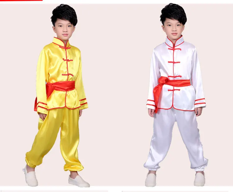 Tae Kwon Do Kids Wushu/Китайская традиционная одежда для мальчиков китайский костюм