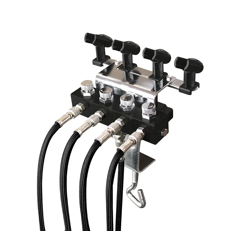 Holder with Air Hose OPHIR 4-держатели аэрографа и 5x1/8& 1/8 воздушный шланг набор сплиттеров регулируемый держатель для аэрографии Art& Cake paint_ AC121+ AC024-5x - Цвет: Holder with Air Hose