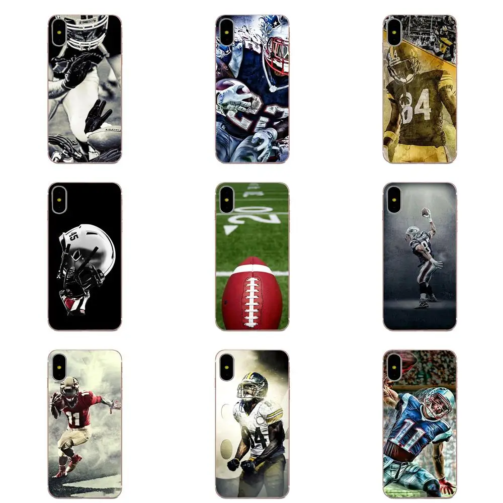 Мягкий термополиуретановый чехол для телефона американского футбола Samsung Galaxy Note