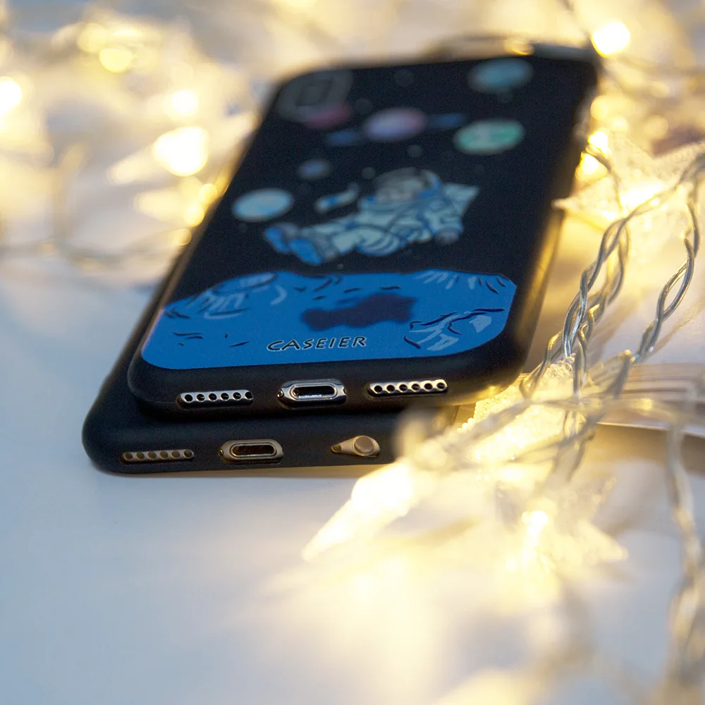 Чехол CASEIER Emboss чехол для iPhone 5 5S SE 6 6S 7 8 Plus мягкий милый из ТПУ X XR XS MAX Funda Couque чехлы