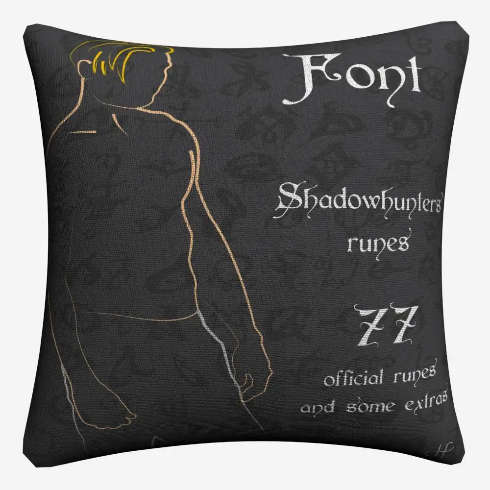 5 Shadowhunters The Mortal Instruments Cotton Linen Cushion Covers 45x45cm Soft Throw Pillow Case For Sofa Almofada Home Decor - Цвет: 5