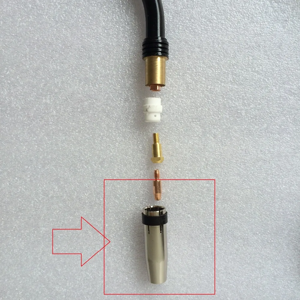 Газовое сопло Binzel MB24 23 24KD для сварки MIG MAG CO2 145 0047 0080 0128 | Инструменты