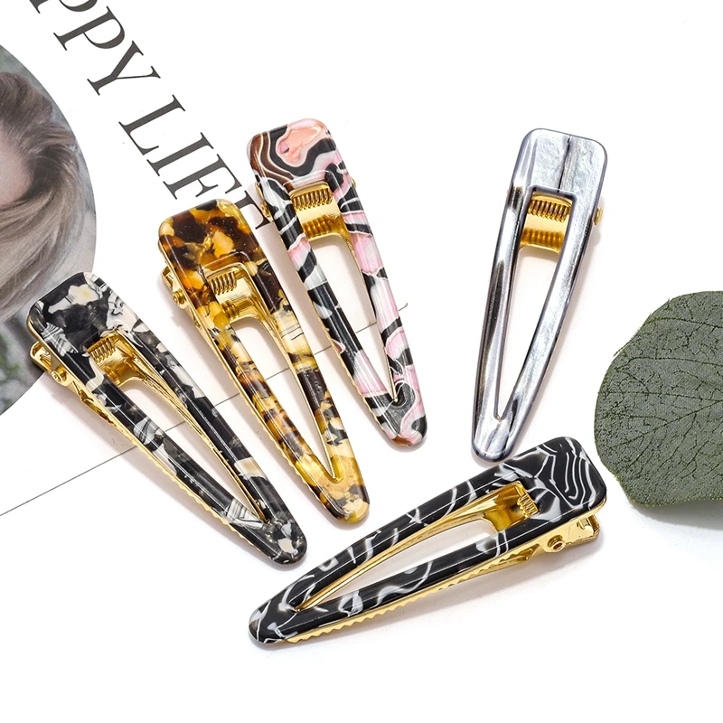 Акриловые леопардовые заколки для волос водная капля головной убор ацетат