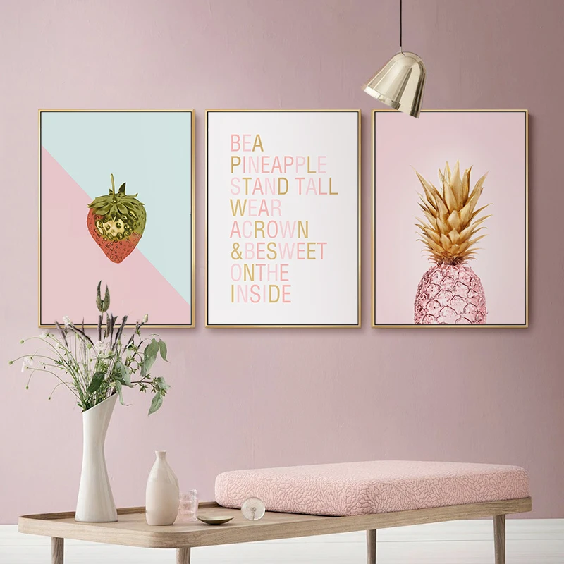 Парусиновая картина в скандинавском стиле с принтом для гостиной Современная