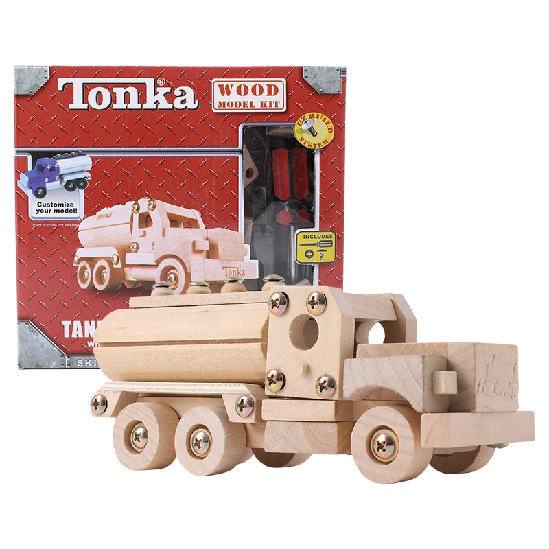 TONKA винтовые игрушки деревянные для детей деревянная разборка модель сборки