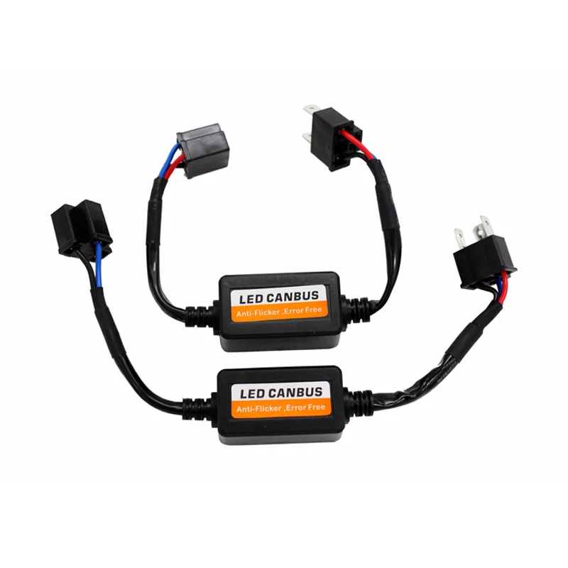 

2Pcs/Pair H4 Car LED Error Free Decoder Canceller Canbus Headlight Foglight DRL Load Resistor No Flickering Warning