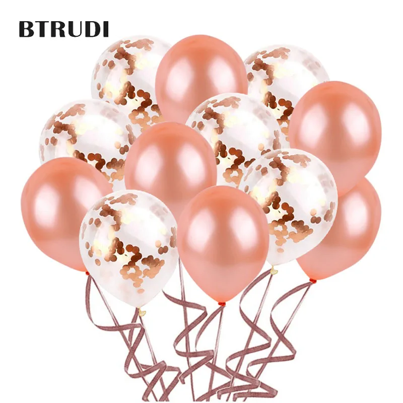BTRUDI, 40 шт./лот, 12 дюймов, розовое золото, латексный детский шар для свадьбы, дня рождения, 2,8 г, украшения, высокое качество, вечерние украшения