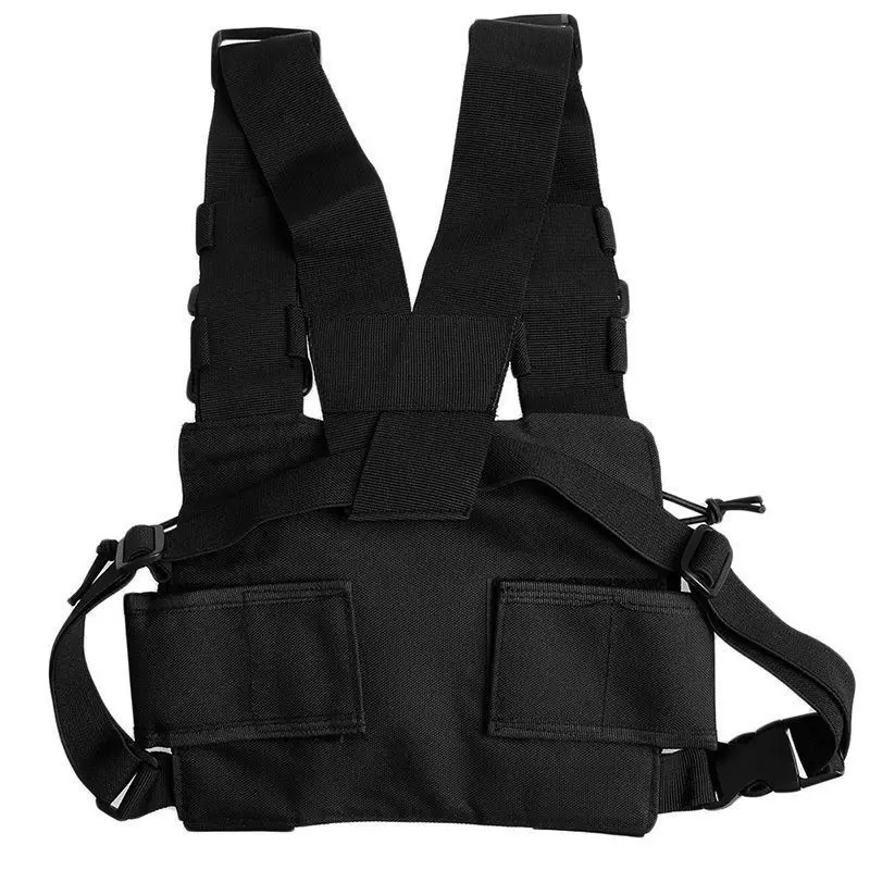 

CS Tactics Chest Front Pack Backpack Pouch Vest Rig Case Bag for Baofeng UV5R UV82 777S 888S Hytera PD780 Radio Walkie Talkie