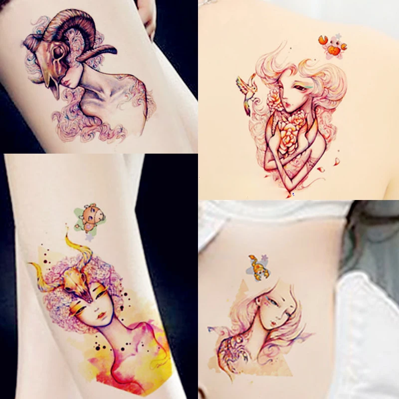 1 шт. черная Реалистичная наклейка тату в виде совы временная из бумаги HB532