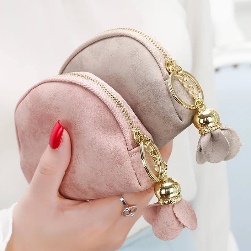 Модный корейский женский кошелек Кожаный клатч однотонная сумка с цветочным