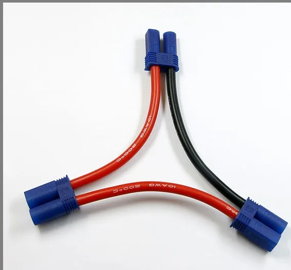 Разъем серии EC5 10AWG 2 штырьковый 1 гнездовой последовательный соединительный