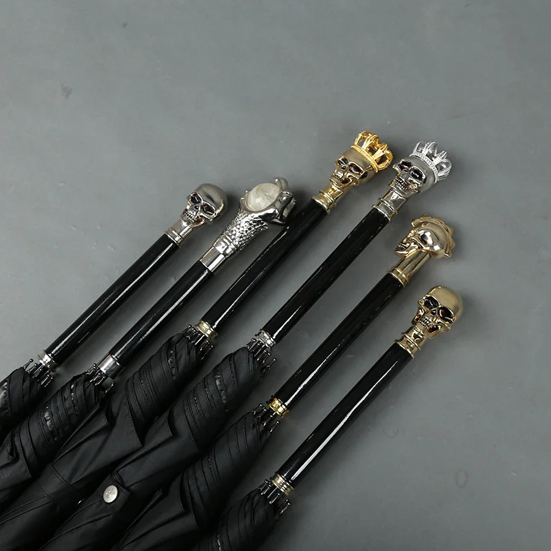 Бесплатная доставка Солнцезащитный черный клей-зонт с длинной ручкой в виде