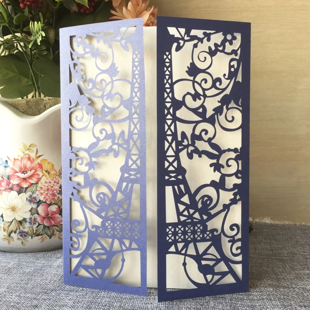 40 шт./лот элегантные кружевные цветочные винтажные свадебные приглашения