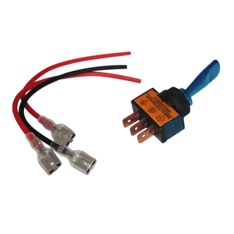 12 V 20A светящийся переключатель SPST вкл/выкл кабель подходит для нитросной