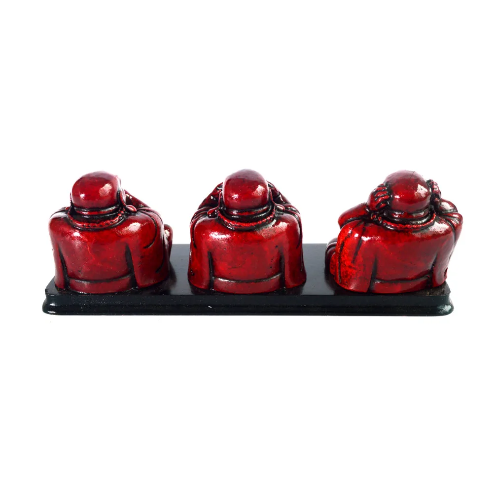 

Feng Shui Three Buddhas, See, Hear and Speak No Evil. Ornament SKU:N1005