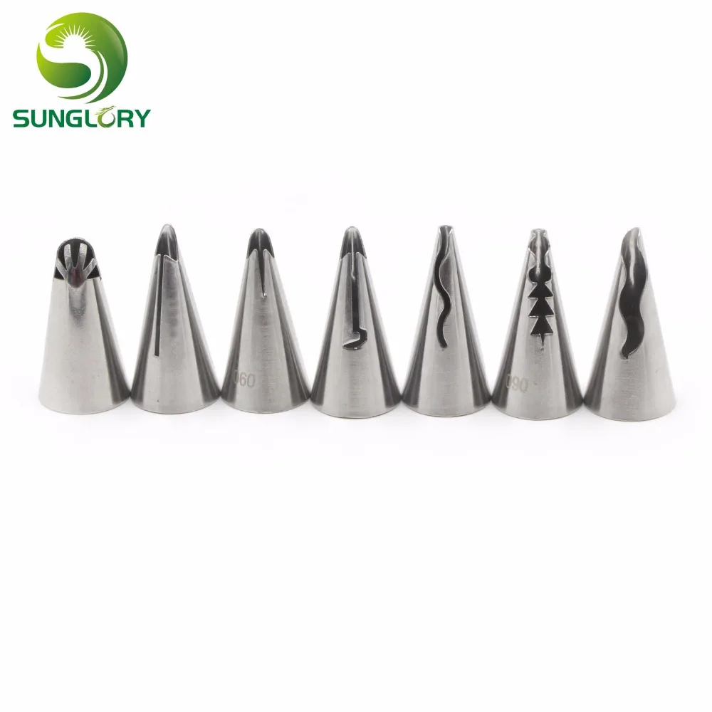 7 шт из нержавеющей стали русские насадки Свадебные украшения Глазурь