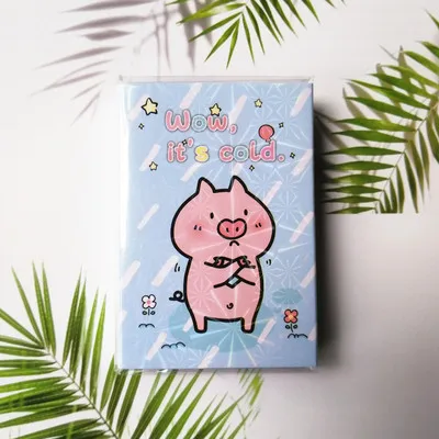 D Розовый блокнот Hello Pig Memo pad 6 складной блокнот стикер блокнот планировщик DIY милые канцелярские принадлежности Школьные офисные принадлежности - Цвет: D