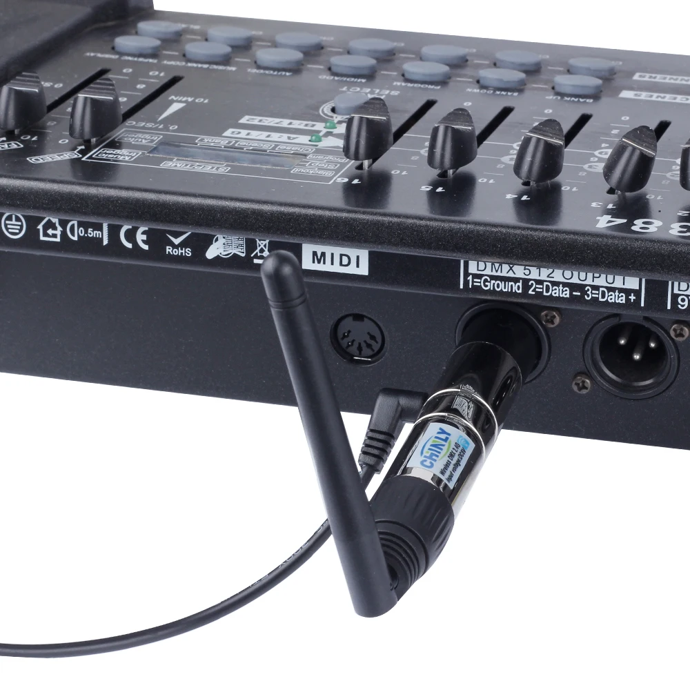 DMX512 беспроводной светильник ing приемник передатчик 2,4G расстояние связи 300 м RGB светильник контроллер для сценического эффекта контроллера