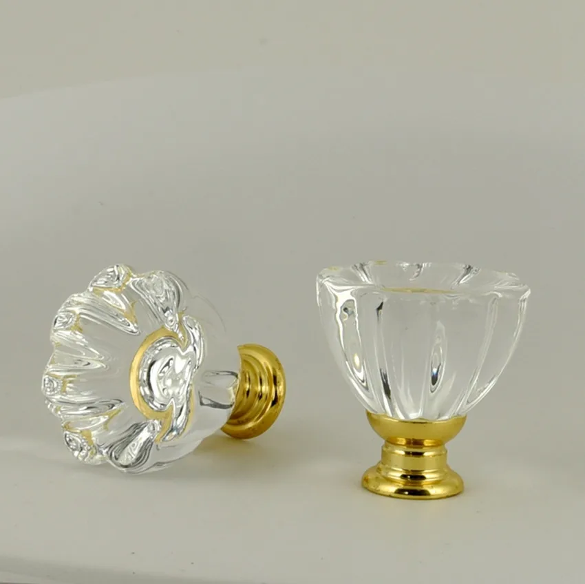 32 мм Современный Креативный стеклянный лепесток ящик с прозрачными кристаллами