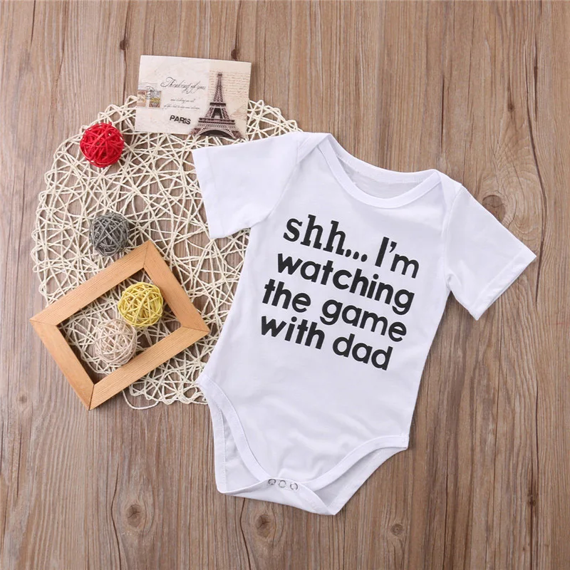 

Active Unisex Newborn Toddler Infant Baby Girl Romper Jumpsuit Short Sleeve Letter Outfits Sunsuit Clothes Wear New Arrival