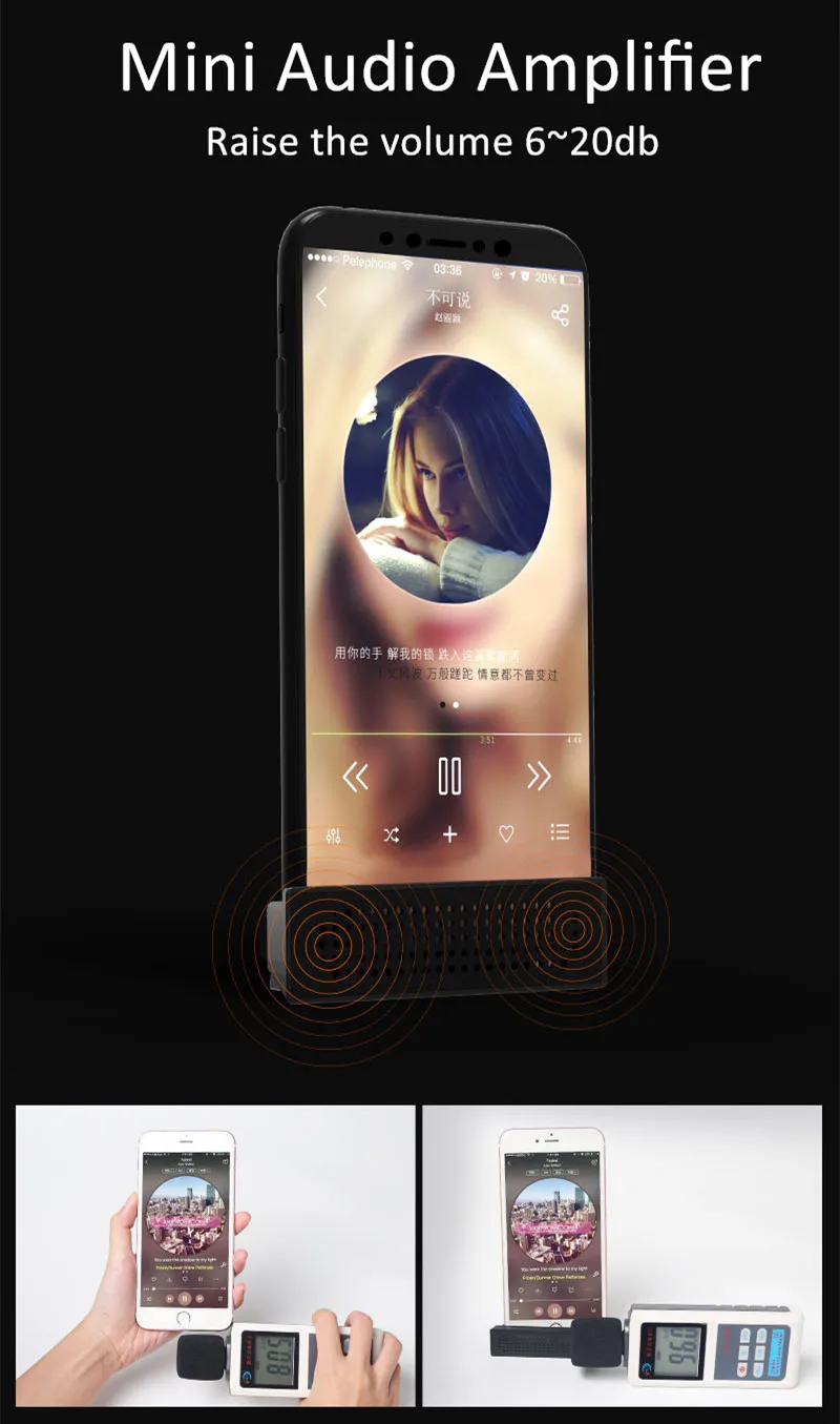 Портативный мини ABS Настольный держатель для телефона для Xiaomi Redmi 7A 6A 6 8A 8, Кронштейн усилителя звука для телефона, подставка, аксессуары для iPhone
