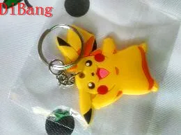 

Building Award Green PVC Soft Keychain Cute Cartoon Cute Picacho Keychain Key Pendant 3D Stereo Cute Gifts YXX