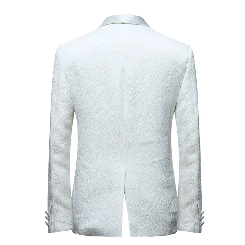 YFFUSHI 2018 Men Suit Single Breasted White Suits Tuxedo Grooms Wedding for Party Dress Slim Fit Plus Size 6XL | Мужская одежда