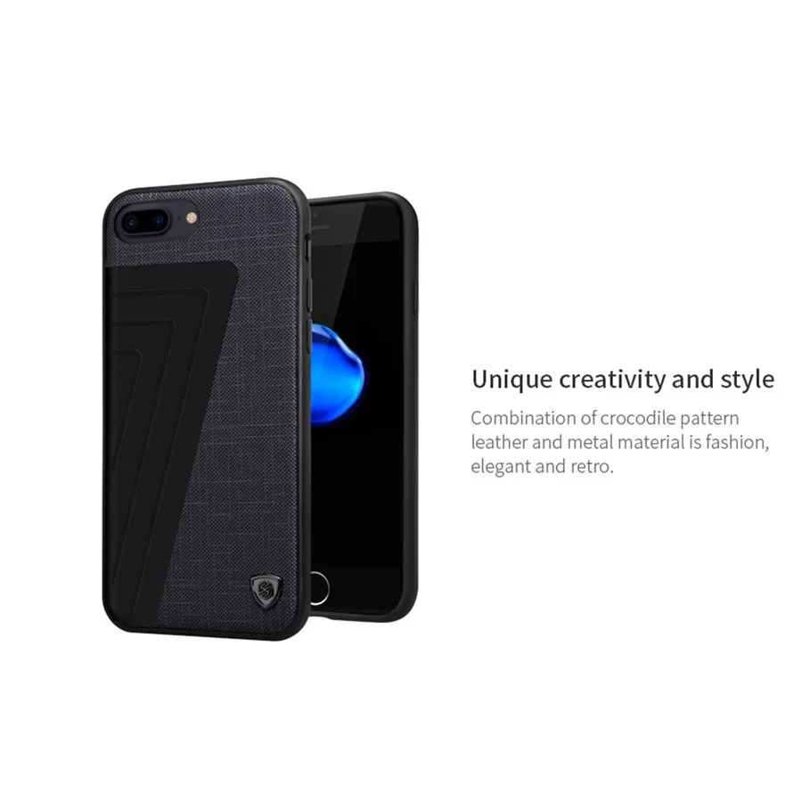 Кожаный чехол Nillkin для iphone 7 + Plus гибридный Чехол роскошный кожаный из ТПУ и