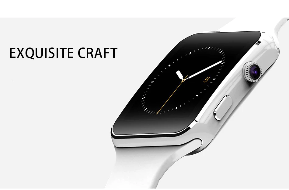 X6 наручные часы Bluetooth Смарт часы Спорт Шагомер с SIM TF карты Слоты камера Smartwatch для Apple Android телефон часы