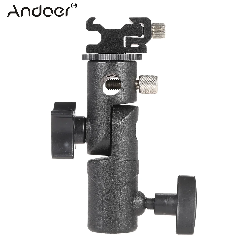 Универсальный металлический держатель для вспышки Andoer E зонтика Speedlite с винтовым
