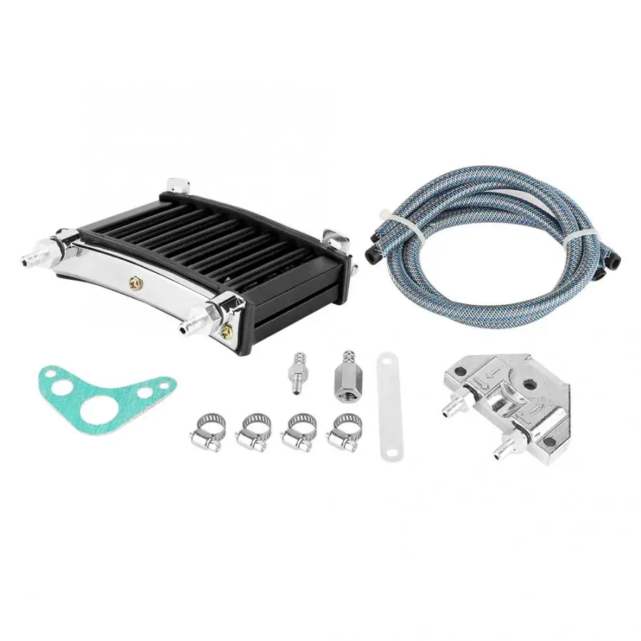 Универсальный Масляный радиатор двигателя из алюминиевого сплава для мотоцикла