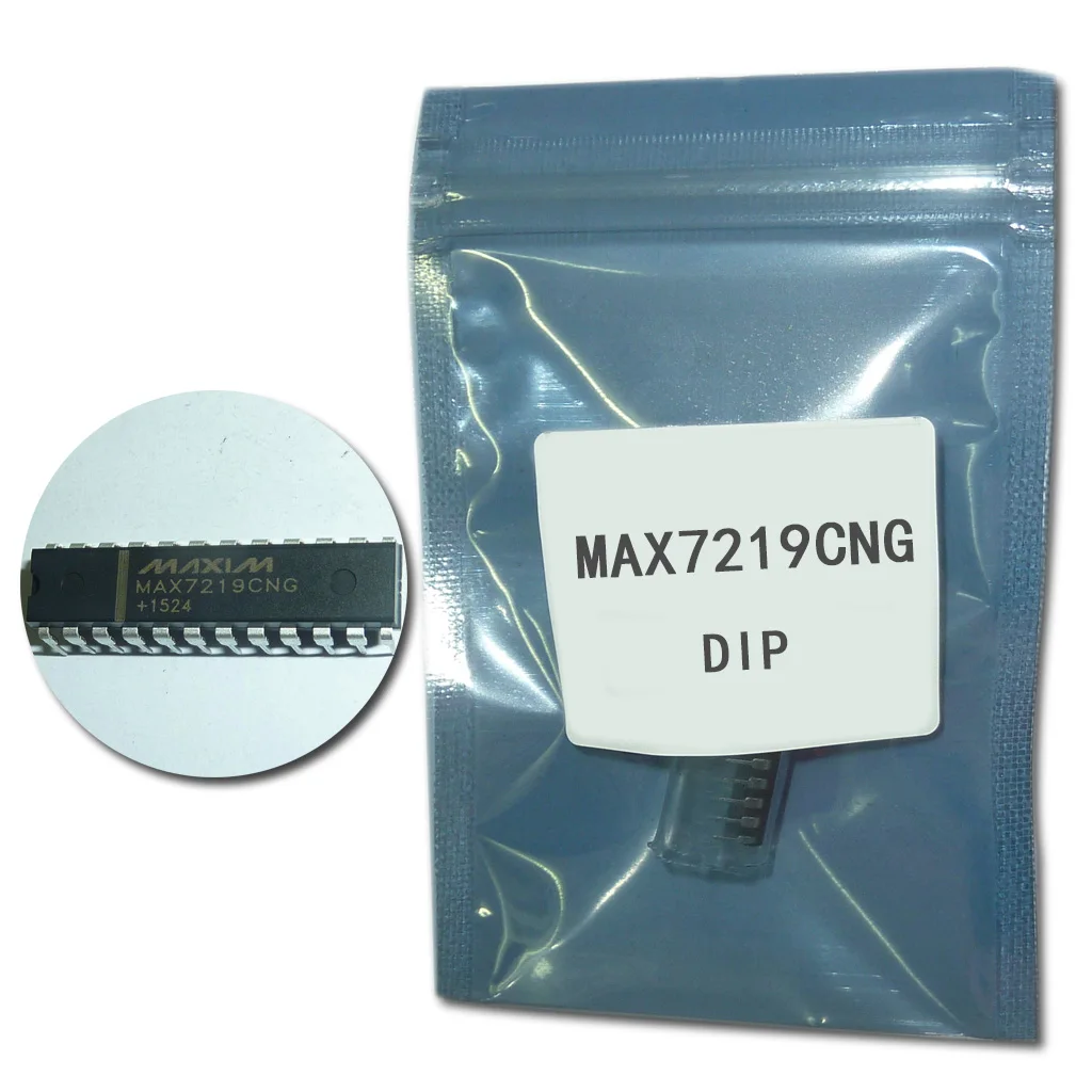 5 шт. MAX7219CNG MAX7219 DIP24 pin драйвер светодиодного дисплея IC DIP новый