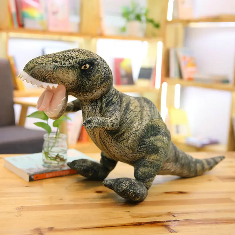 Фото Динозавр мир Юрского периода, плюшевые игрушки, имитация плюша, T-rex/Seismosaurus/Stegosaurus/Spinosaurus, детские игрушки, кукла-животное №5