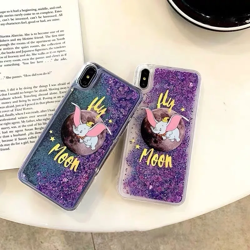 Чехол для Телефона Fly Moon Elephant блестящий жидкий мягкий чехол из ТПУ Xiaomi Mi 8 Lite 9 se Mix 2S