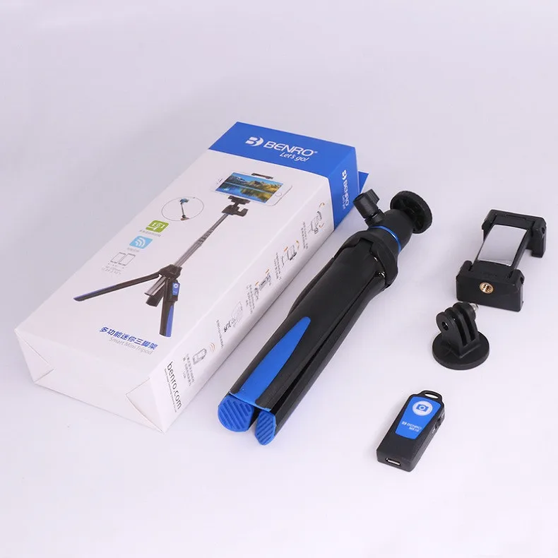 Benro селфи-Палка с Bluetooth, штатив, выдвижной монопод для автопортрета, штатив для iPhone XS, samsung, huawei P20 Pro, Gopro 7, 6