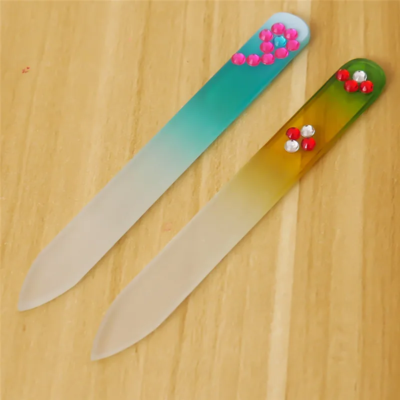 1 шт. набор инструментов для маникюра из хрустального стекла буферная пилка