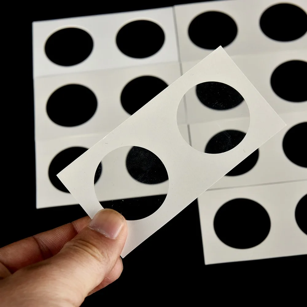 50 шт. квадратные картонные держатели для монет принадлежности Коллекция