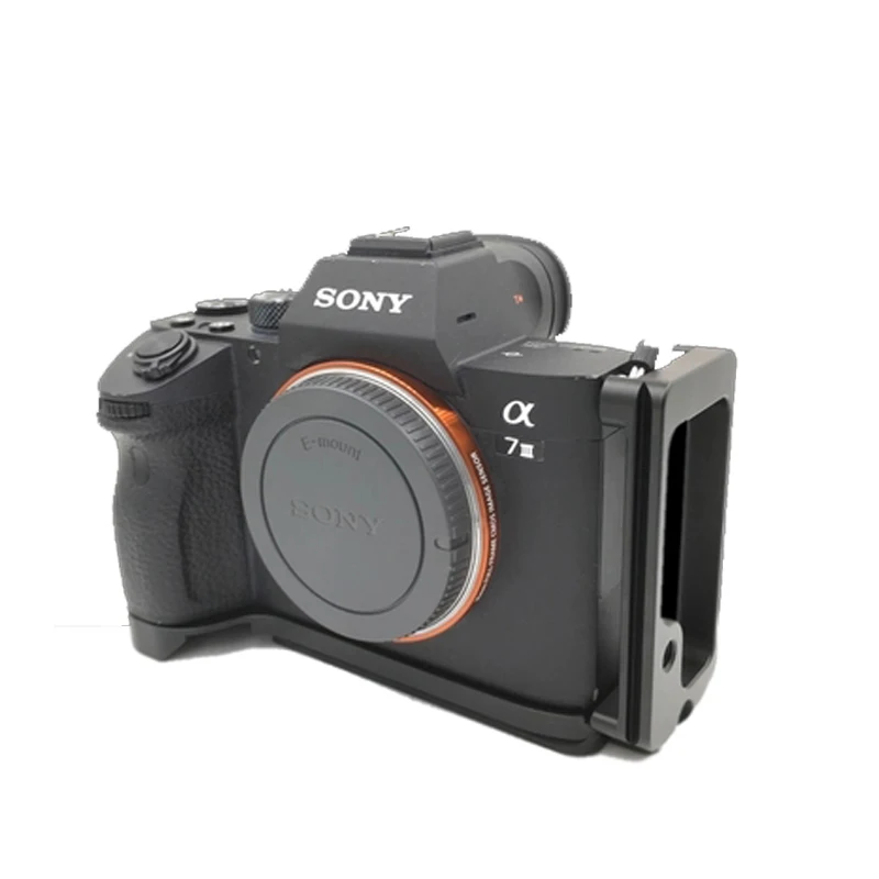 Черный DLSR L Тип Монтажная пластина Кронштейн для sony A7M3 A7R3 A9 A7III Quick Release Baseplateside для стабилизаторов vs smallrig - Цвет: Черный