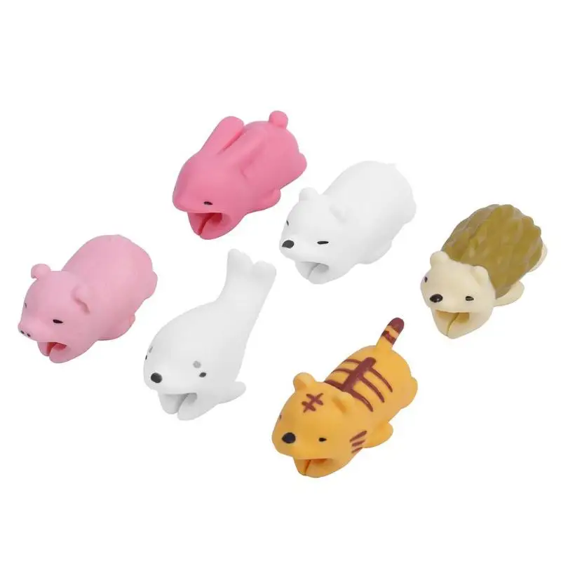ALLOYSEED животное защита для кабеля "укус" Chompers для iPhone USB зарядное устройство для сматывания кабеля держатель Органайзер проводов для наушников Аксессуары