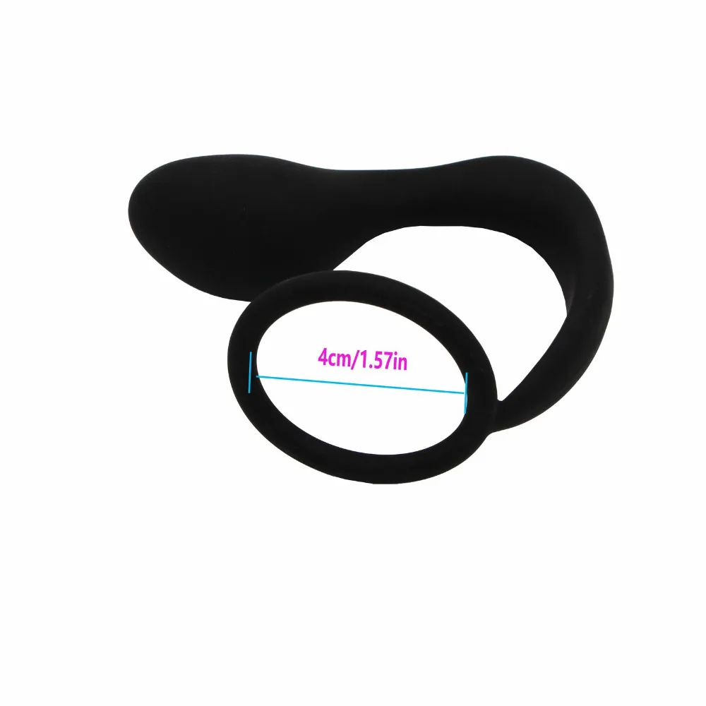Анальная пробка силиконовый мужской массажер простаты петух кольцо