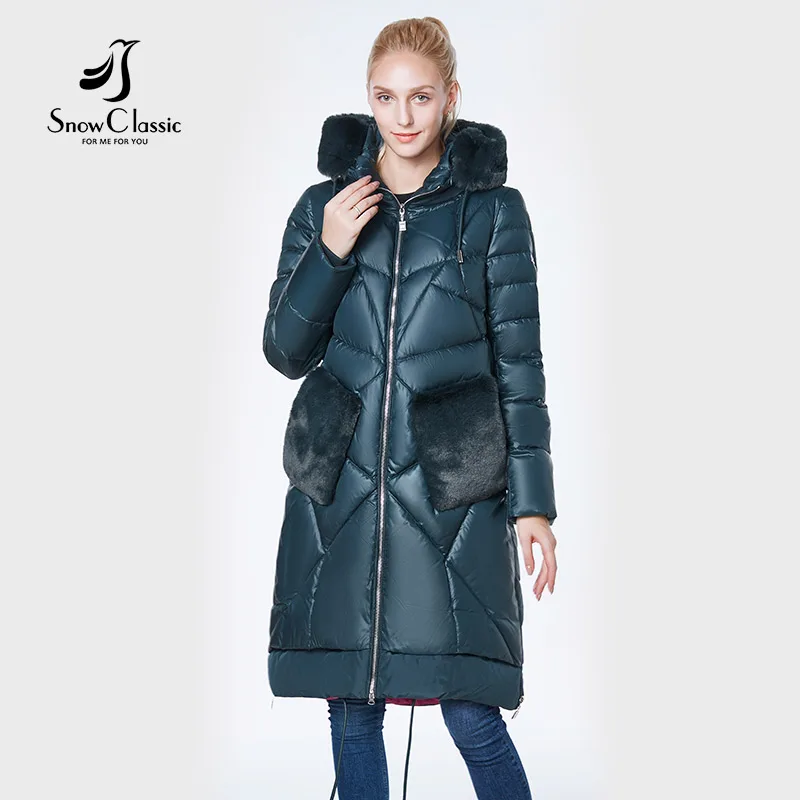 2018 куртка женщин camperas mujer abrigo invierno пальто Парк мех кролика шапка карман плюс