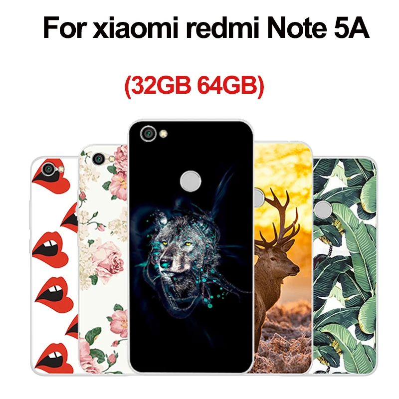 Для Xiaomi redmi Примечание 5A 32 Гб 64 чехол милый мультяшный Мягкий защитный для