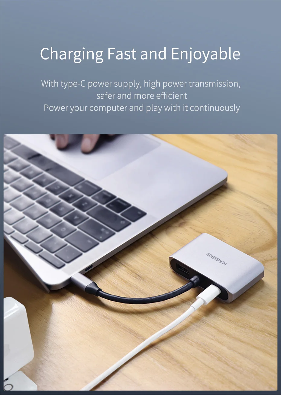 Адаптер hagios USB C HDMI VGA type C к HDMI 4K Thunderbolt 3 для samsung Galaxy S10/S9/S8 huawei mate 20/P30 Pro USB C к HDMI