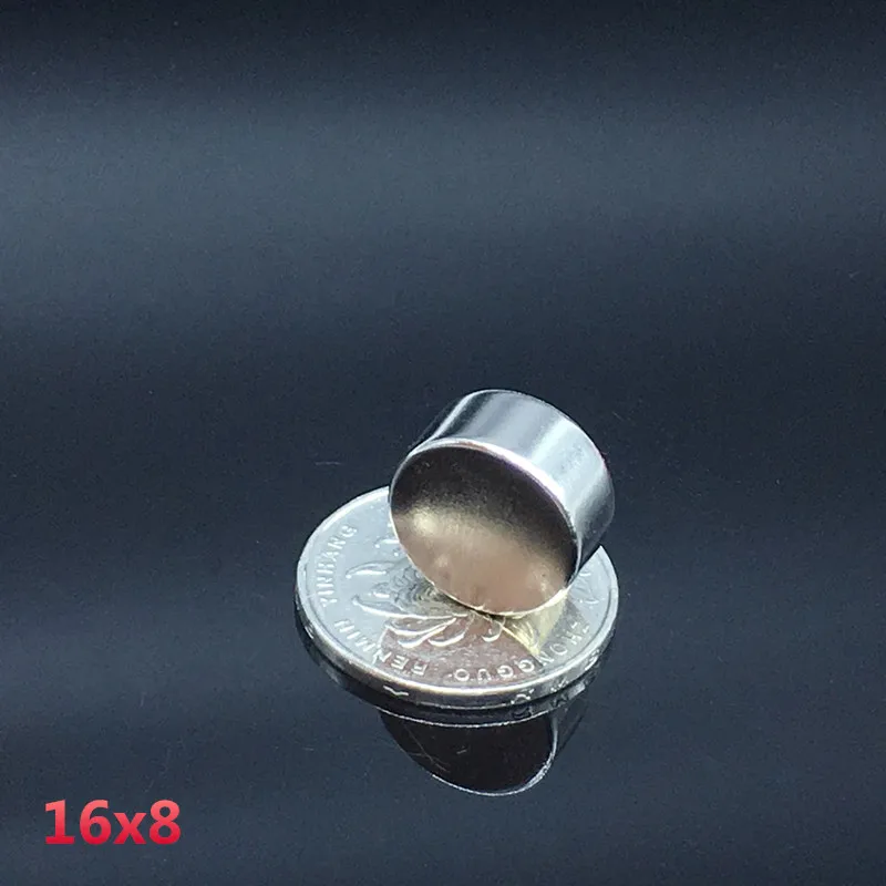 50 шт. Неодимовый магнит 16x8 мм N35 Малый диск Круглый супер сильные магниты 16*8