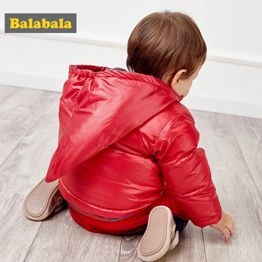 Balabala Baby Hooded Jacket Infant Newborn Girls Boys Down Winter Jackets with Cute Cartoon Design Coats Clothes | Детская одежда и