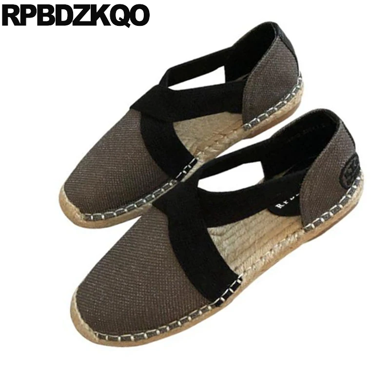 Эспадрильи женские блестящие плоская подошва широкий размер круглый носок без
