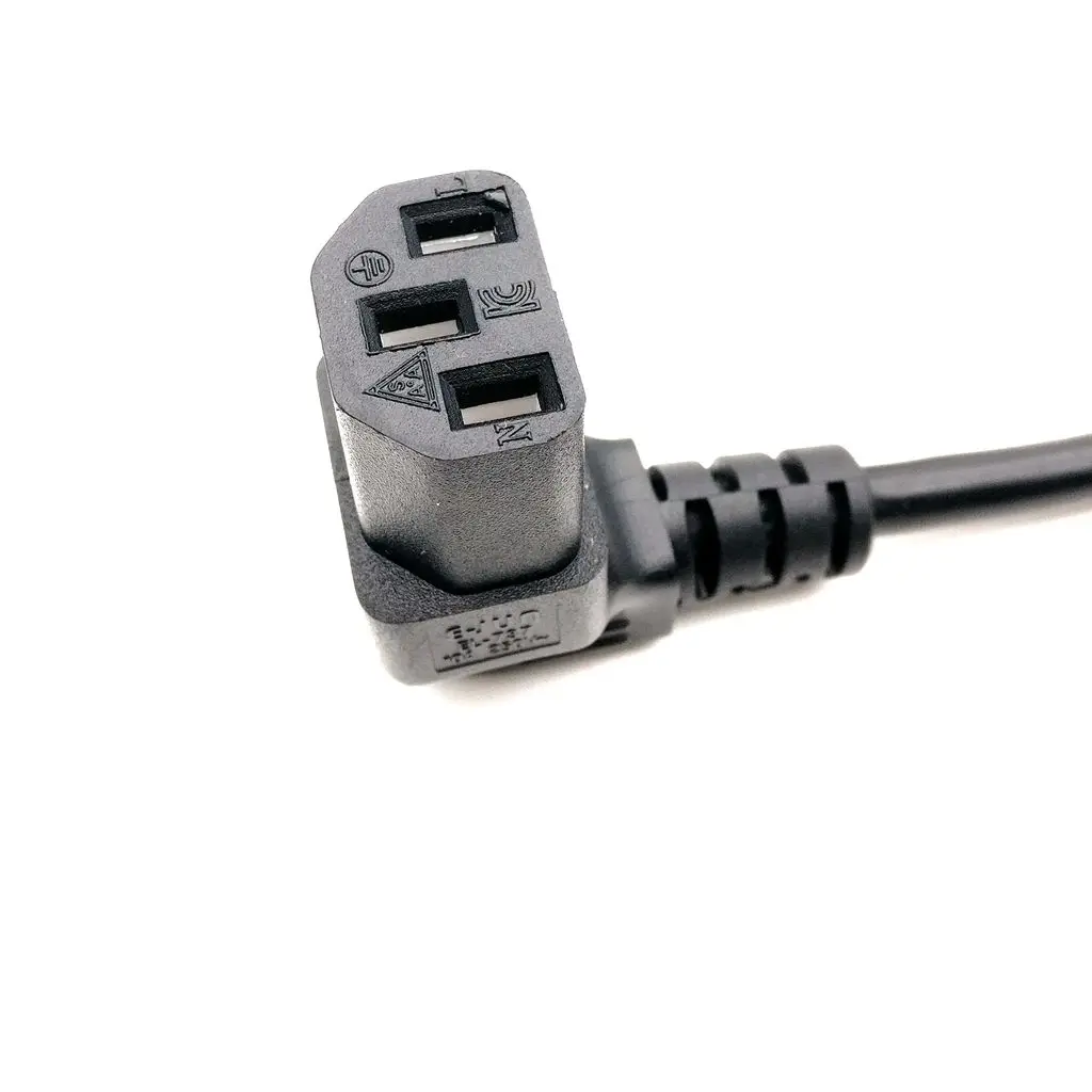 IEC 320 C14 штекер C13 гнездовой разъем PDU/UPS Удлинитель силовой кабель Разъем вверх/вниз 90 градусов под прямым углом 1 шт - Цвет: down