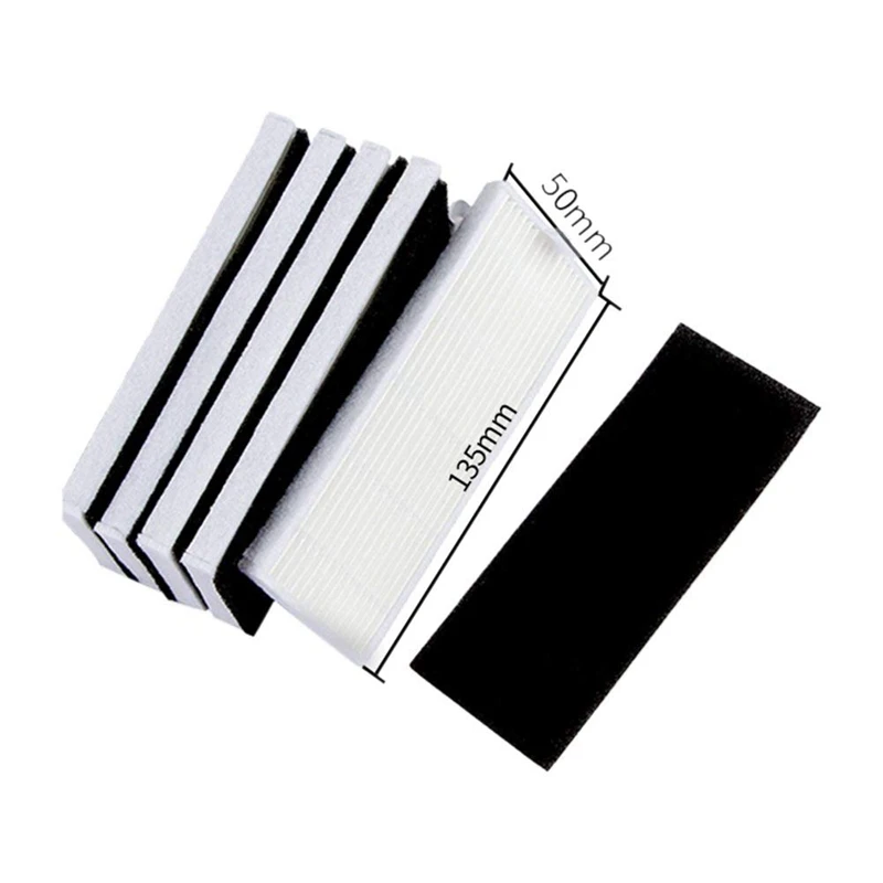 HOT!12xSide Brush+6xHepa Filter+5xMopping Cleaning Cloth for Ecovacs Vacuum Cleaner CEN550/CEN663/CEN661/CEN665/BFD-wwt Sweepi | Бытовая
