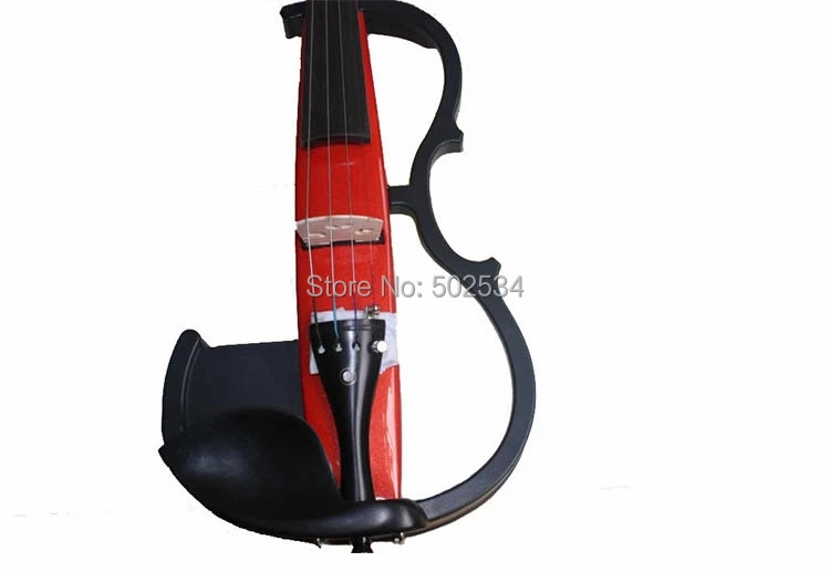 Красный начинающих деревянная электрическая скрипка/скрипка на продажу