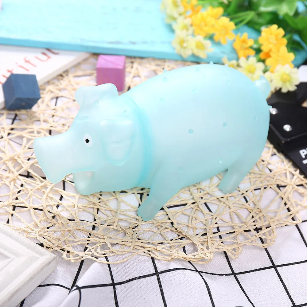 Милый Пронзительный поросенок писклявый резиновый игрушка свинья Расслабляющая